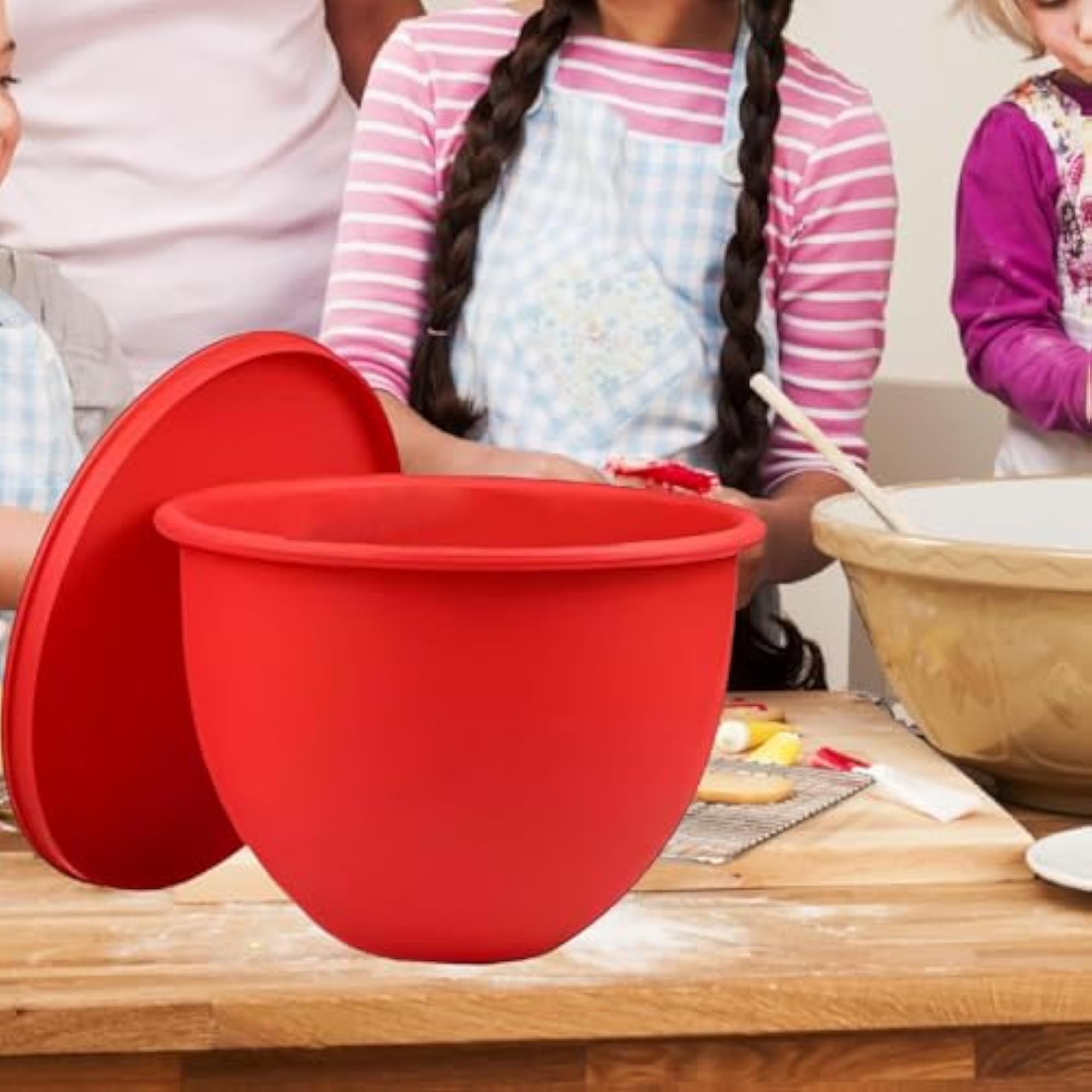 Silicone Liner for Mixer Kitchen Tool, Red