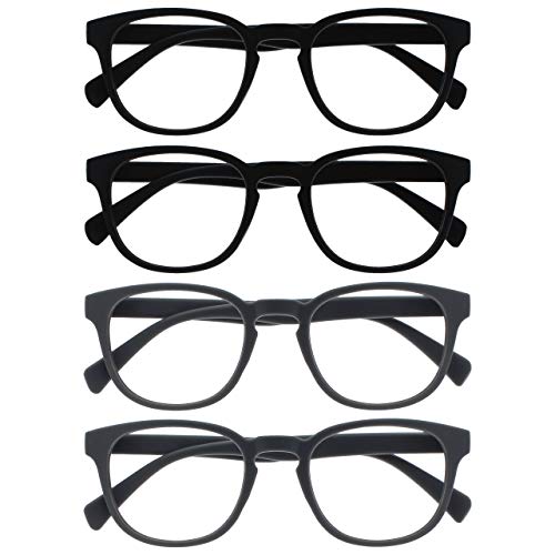 Opulize Pop Reading Glasses Pack of 4 Stylish Frames
