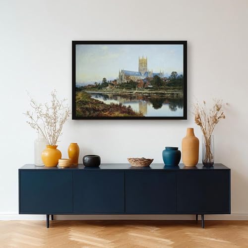 Cathédrale de Worcester toile imprimée Benjamin Williams Leader - Déco murale 61x91 - 5
