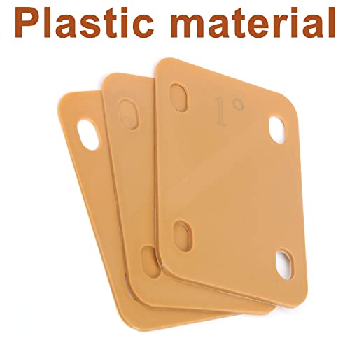 3pcs Guitar Neck Shims, Plastic Guitar Neck Plate for Guitar Neck Protection with 3 Taper 0.25° - Image 3