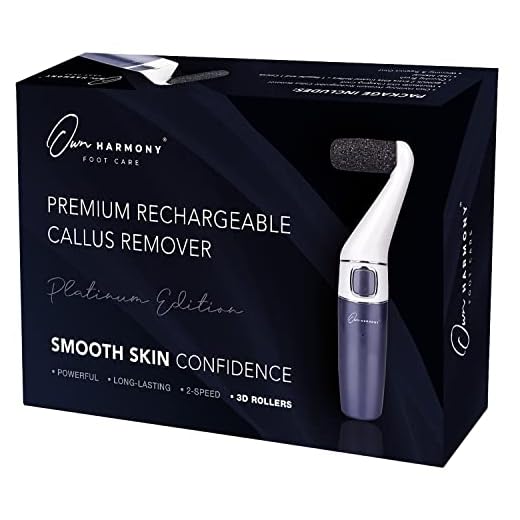 Electric Foot Callus Remover Rechargeable: Own Harmony Professional Pedicure Tools (New Design) Electronic Foot File Sander Perfect Pedi Best for Hard Skin Removal and Dry Cracked Heels Feet Care