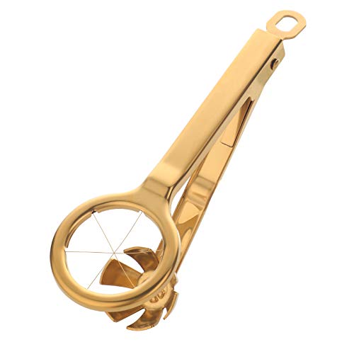 Stainless Steel Egg Cutter Hexagonal Cutting Cooked Eggs Tool Separater Fancy Egg Splitter Kitchen Mold Creative Slicer Gadgets-Gold