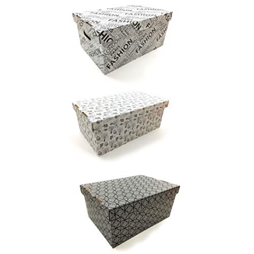 Home Point Caja de cartón 55 x 32 x 21 cm  Caja de cartón con Tapa  Cartón 1 ondulación  Deko cartón