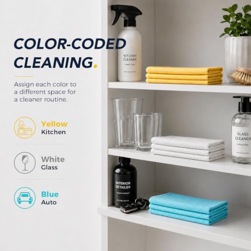 Image of UNIMADE Microfiber Cleaning Cloth, 150 Pack Microfiber Towels for Cars