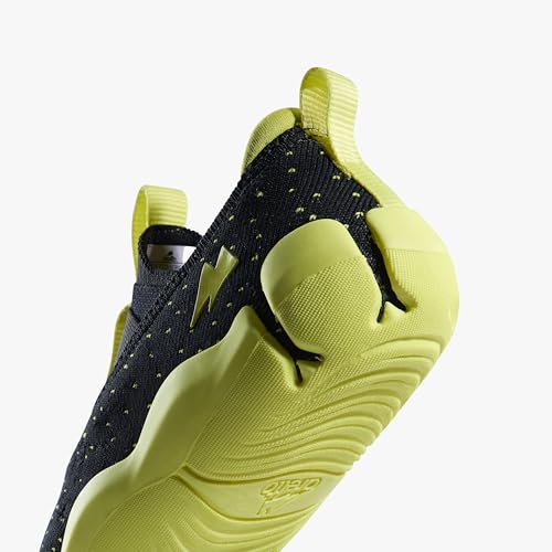 Image of ARETTO Expanding Black and Green Kids Shoes for Growing Feet - Boys & Girls Footwear, Baby Girl Shoes, Sneakers for Boys, Baby Shoes & Comfortable Shoes for Kids | Age 1-9 Years