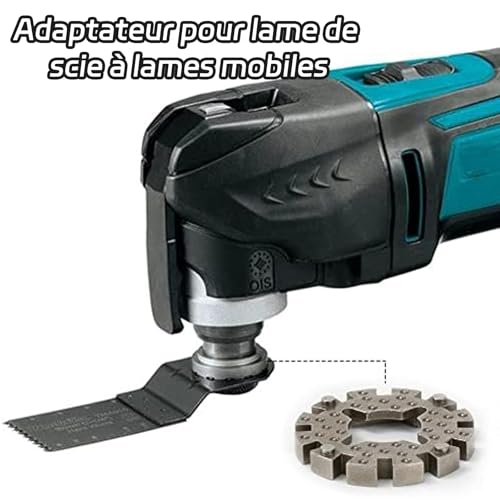 fKiZanthene Adaptateurs pour lames de scie multifonctions, lot de trois connecteurs en acier carbone pour accessoires d outillage électroportatif, usage maison atelier et chantier – vue 3