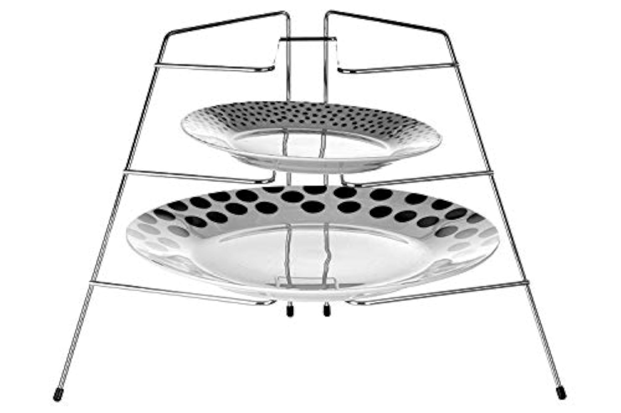 Chrome Kitchen Corner Plate Rack