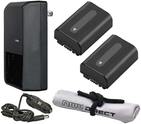 High Capacity Batteries (2 Units) + AC/DC Travel Charger Compatible with Olympus Stylus Tough TG-4 + Krusell Multidapt Neck Strap (Black Finish)