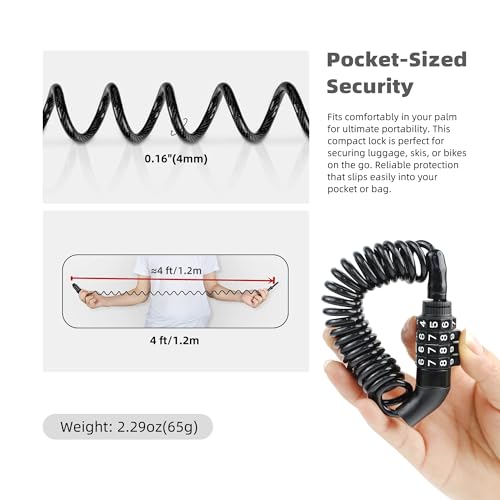 UP Security Retractable Cable Lock