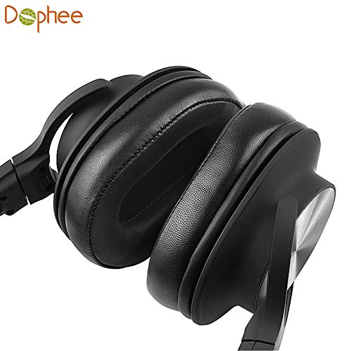 イヤーパッド イヤークッション ヘッドホン交換用 BAudio-Technica ATH-MSR7 SX1に適用 革 ヘッドフォンに適用 遮音 メモリフォーム (ブラック) 2個セット