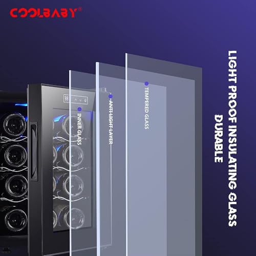 كول بيبي خزانة نبيذ منزلية صغيرة بلون احمر، مبرد بدرجة حرارة ثابتة، مبرد زجاجة النبيذ، ثلاجة ثلاجة صغيرة