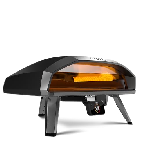 Ooni Koda 2 Pro – Four à Pizza à Gaz 18" – Noir Fonte – 2 Zones de Cuisson – Pizza Napolitaine en 60s – Four Extérieur Haute Performance - (37mbar Propane FR)