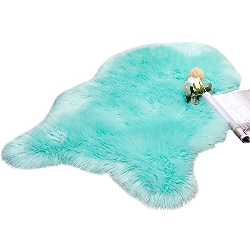 MIULEE Faux Fell Teppich Flauschig Weiche Warm Modern Bodenmatte Sofa Matte Kunstfell Dekofell...