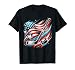 Patriotic Ice Hockey 4th of July USA Independence Day Funny T-Shirt
