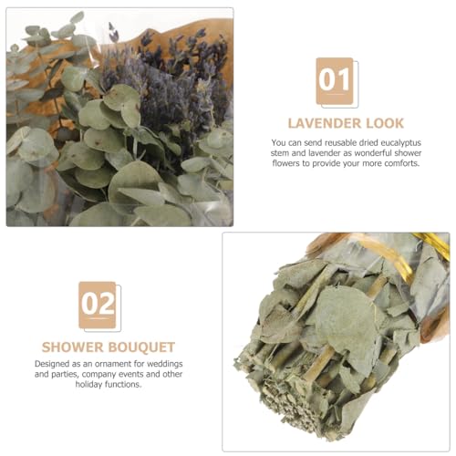 Ramo Seco de Lavanda y Eucalipto para Ducha, 12 Tallos y 40g miniatura 7