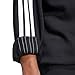 adidas Men's Essentials 3-Stripes Fleece Sportswear Sweatshirt, Black/White, Large