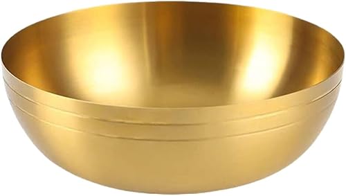 Udon - Tazón de fideos de acero inoxidable, cuenco aislado para sopa para cereales, helado, fideos de arroz, ensalada, cuencos de sopa dorados de disponible en Yaxa Peru