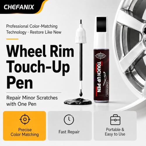 CHEFANIX Gloss Black Wheel Touch Up Pen