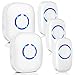 Produktbild Drahtlose Funkklingel Set, ELEPOWSTAR IP55 Wasserdicht Kabellose Türklingel, Reichweite von 300 Meter, Tür Klingel für Haus/Büro/Garten Weiß (3 Sender & 2 Empfänger)