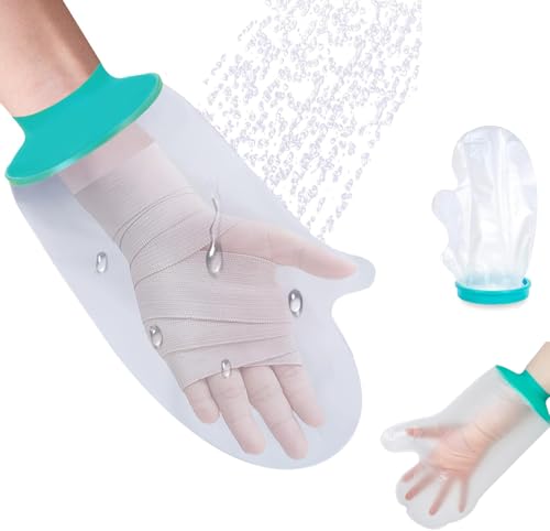 Shalwinn Protector de ducha para brazo, protector de yeso, resistente al agua, brazo para ducha, brazo de yeso reutilizable, funda protectora para el cuidado de heridas, herramienta rota