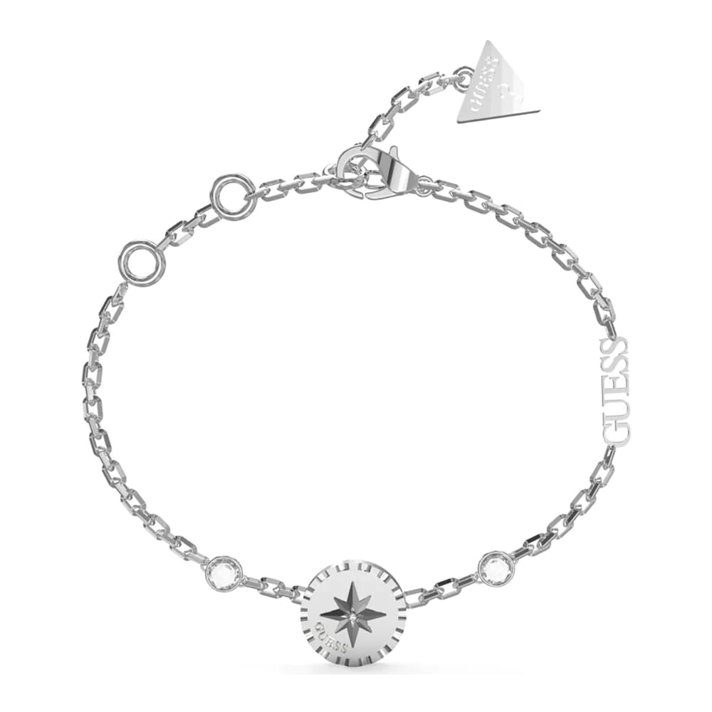 GUESS BRACCIALETTO D SILVER JUBB02203JWRH.L monete bracciale SILVER L scelta=P