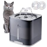 ✅INTIMES & DURCHDACHTES DESIGN: Vintoney Wasserbrunnen für Katzen ist mit einer Doppelschlitzverkabelung ausgestattet, mit der ein Thermostat bequem installiert werden kann, und die oberste Schicht speichert Wasser. Selbst wenn die Stromversorgung unterbrochen wird, besteht kein Grund zur Sorge. Der Boden enthält vier rutschfeste Polster, die verstärkt und stabil und rutschfest sind.