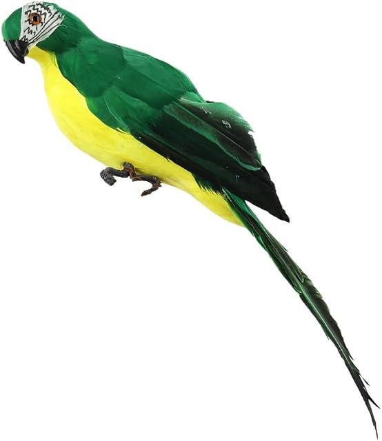Maritown Parrot Garden Stake, Decorative Ornaments Artificial Birds on Stick for Outdoor Lawn Yard Garden Plant Flower Décor 25cm