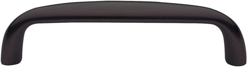 Baldwin 4480 4 Inch Center to Center Solid Brass Handle Pull from the Oval Colle, Polished Chrome