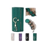 Funda de joyería para viajes, organizador de joyas portátil con piel sintética – elegante almacenamiento para collares, anillos, siempre listos para Shine, Gift-Ready for Travelers, Women's Jewelry