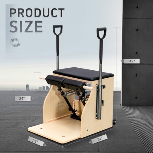Pilates Chair, Split-Pedal Stability Combo Chair with Handles,Pilates Reformer Machine,Pilates Equipment for Home Or Studio Use - Image 6