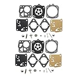 Kit de joints de carburateur 2 pièces for tronçonneuses JONSERED 625 630 670 920 930 2094 for Tillotson HS 123 HS 136 HS 163 HS 184A HS 224