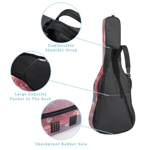 Sac pour guitare résistant aux chocs et à l'eau avec doublure