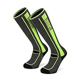 TurnWay 2-Pairs Ski Socks Over The Calf (OTC) for Skiing, Snowboarding, Winter Outdoor Activities fo