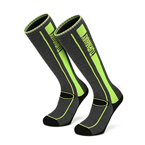 Turnway 2-Pairs Ski Socks Over The Calf (Otc) For Skiing, Snowboarding, Winter Outdoor Activities For Men & Women (Green, Large) #TOP10