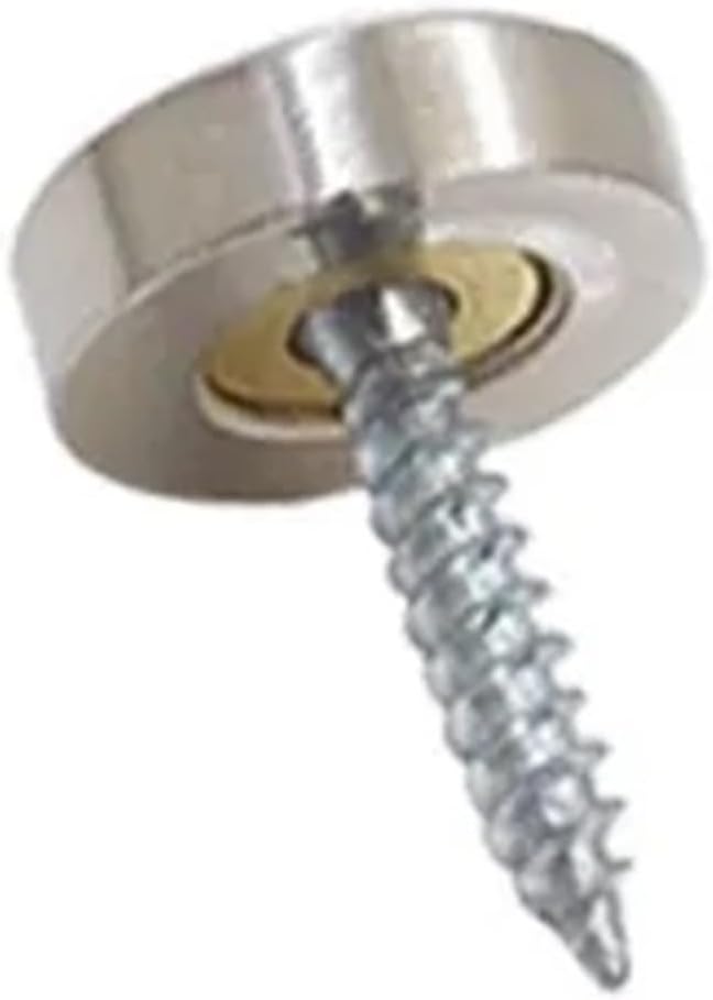 12 Pcs 16mm Stainless Steel Caps Decorative Mirror Nails