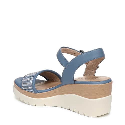 Naturalizer SOUL Women's Graciela Wedge Sandal Blue Faux Raffia 8 M by Naturalizer - Used condition - Image 8