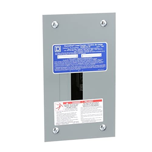 Square D By Schneider Electric Hom24L70Fcp Homeline 70 Amp 2-Space 4-Circuit Indoor Flush Mou, Grey #TOP9