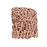 FNUQCOA Hemp Rope Climbing Net Garden Balcony Safety Ceiling Mesh Nature Jute Stair Protection Fence(Dia 10mm Mesh 15cm)