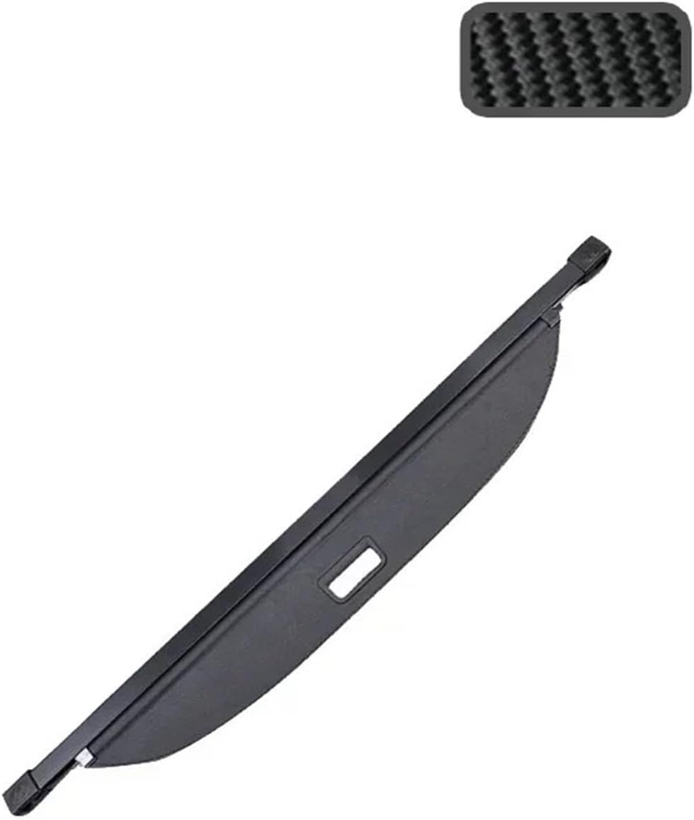 Car Trunk Storage Covers Compatible with Buick Envision Plus 2021-2027 Retractable Shades Luggage Rack Cargo Liner Shelters Auto Accessories(Carbon Fiber Logo)