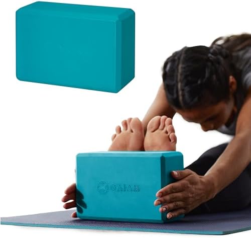 Gaiam Yoga Block - Supportive Latex-Free Eva Foam - Soft Non-Slip...