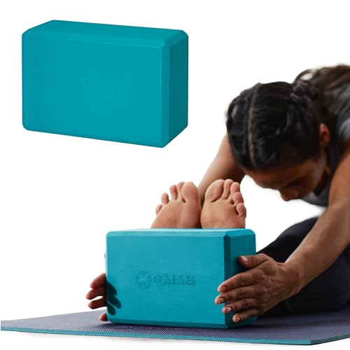 Image of Gaiam Yoga Block - Supportive Latex-Free Eva Foam - Soft Non-Slip Surface with Beveled Edges for Yoga, Pilates, Meditation