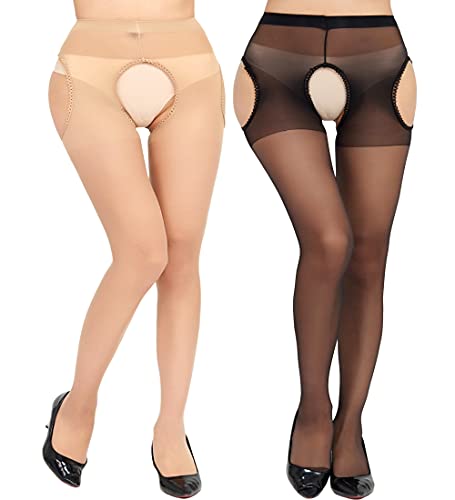 Image of Sexy Pantyhose for Women Thigh High Stockingssheer Control Top Pantyhose