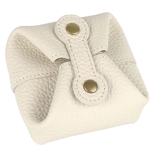 Coin Earphone Carrying Case, Change Holder, Wallet for Men and Women - Durable, Lightweight and Portable Organizer for Keys, Earbuds, Credit Cards and More Fits in Pocket or Purse (White)