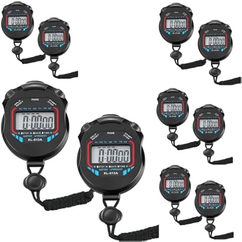 Stopwatch Pack of 6pcs/lot Digital Handheld Multi-Function Professional Electronic Chronograph Sports Stopwatch Timer Stop Watch Cover