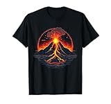 Cooles ausbrechender Vulkan Kostüm für Jungen und Mädchen T-Shirt