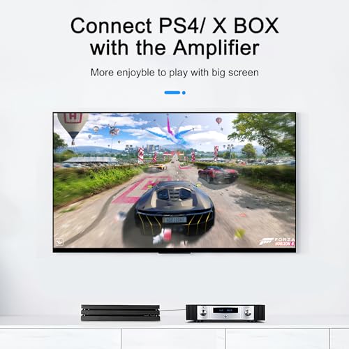 Optical Audio Cable 10 feet, Digital Optical Audio Cable Ultra Thin Cord, Toslink SPDIF Fiber Optic Cable Compatible with TV Sound Bar Home Theater PS4 Xbox Samsung Vizio - Thumbnail 5