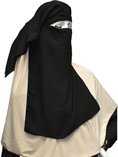 Hayaa Clothing 3 Layers Tie-back Soft Chiffon Crepe Saudi Niqab Hijab