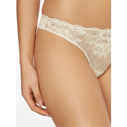 Calvin Klein String Femme Thong sous Vêtement Ivory - vue 3