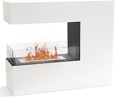 Romane – Fireplace Bio Ethanol XXL (Large,, Large Pan, White)