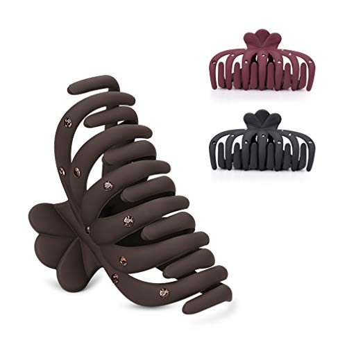 image for Hair-Claw-Clips-for-Women, DEATTI Medium Nonslip Claw Clips for Girls 